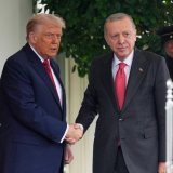 Le président Donald Trump accueille le président turc Recep Tayyip Erdogan à la Maison Blanche jeudi à Washington. KEYSTONE/AP/Evan Vucci